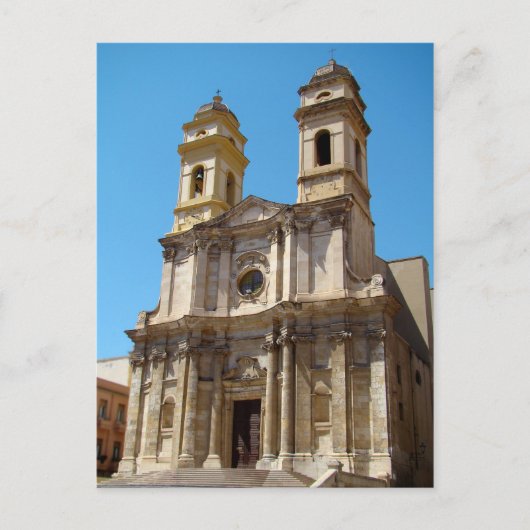 Kirche Sant'Anna, Cagliari, Sardinien Postkarte (Vorderseite)