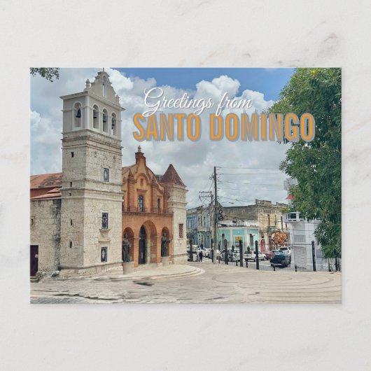 Kirche Santo Domingo Dominikanische Republik Postkarte (Vorderseite)