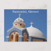 Kirche Santorini in Griechenland Postkarte (Vorderseite)