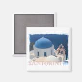Kirche Santorini Magnet (Vorderseite/Rückseite)