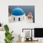 Kirche Santorini Poster (Heimbüro)