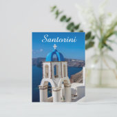 Kirche Santorini Postkarte (Stehend Vorderseite)