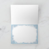 KIRCHE & SNOWFLAKEN VON SHARON SHARPE FEIERTAGSKARTE (Innenseite)