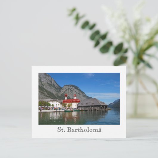 Kirche St. Bartholomä Postkarte (Stehend Vorderseite)