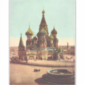 Kirche St. Basil, Roter Platz Moskau Aufkleber (Vorderseite)