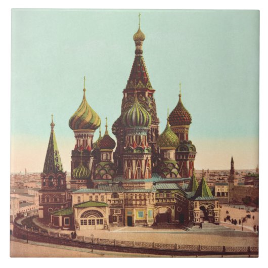 Kirche St. Basil, Roter Platz Moskau Fliese (Vorderseite)