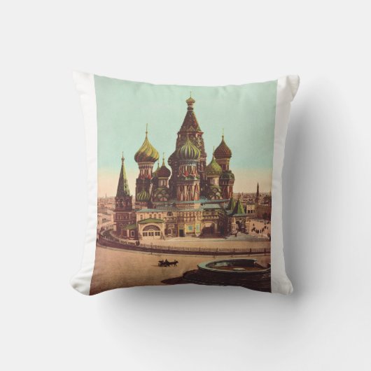 Kirche St. Basil, Roter Platz Moskau Kissen (Vorderseite)