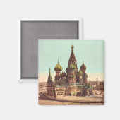Kirche St. Basil, Roter Platz Moskau Magnet (Vorderseite/Rückseite)