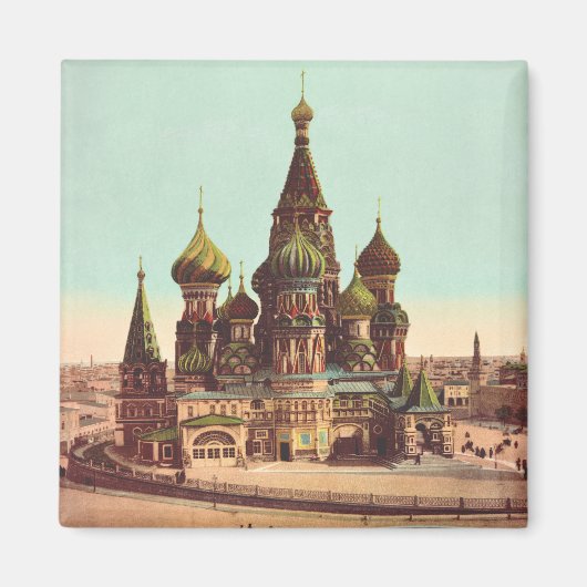 Kirche St. Basil, Roter Platz Moskau Magnet (Vorne)