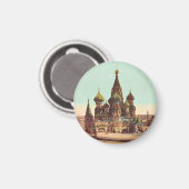 Kirche St. Basil, Roter Platz Moskau Magnet (Vorderseite/Rückseite)