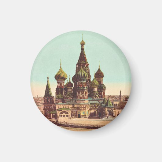Kirche St. Basil, Roter Platz Moskau Magnet (Vorne)