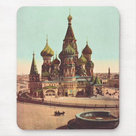 Kirche St. Basil, Roter Platz Moskau Mousepad (Vorne)
