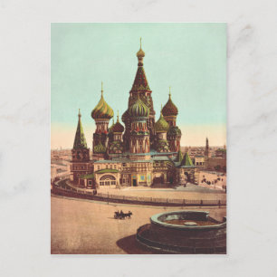 Kirche St. Basil, Roter Platz Moskau Postkarte