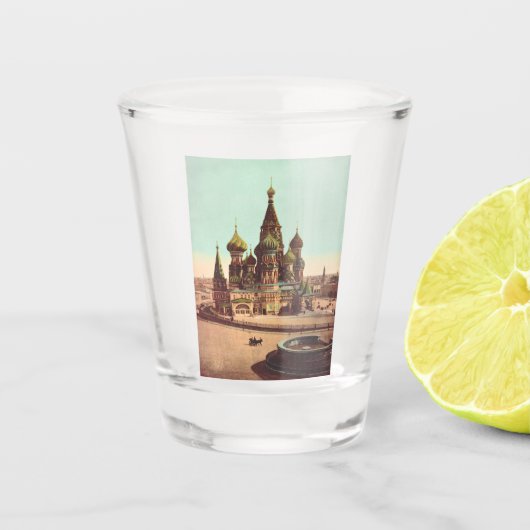 Kirche St. Basil, Roter Platz Moskau Schnapsglas (Vorderseite)