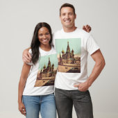 Kirche St. Basil, Roter Platz Moskau T-Shirt (Unisex)