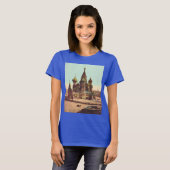 Kirche St. Basil, Roter Platz Moskau T-Shirt (Vorne ganz)