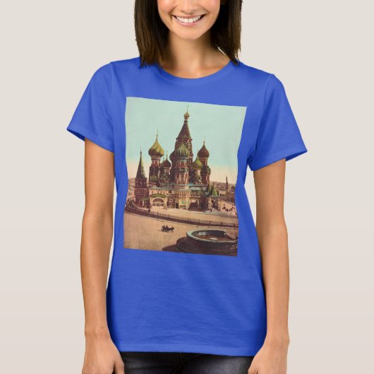Kirche St. Basil, Roter Platz Moskau T-Shirt (Vorderseite)