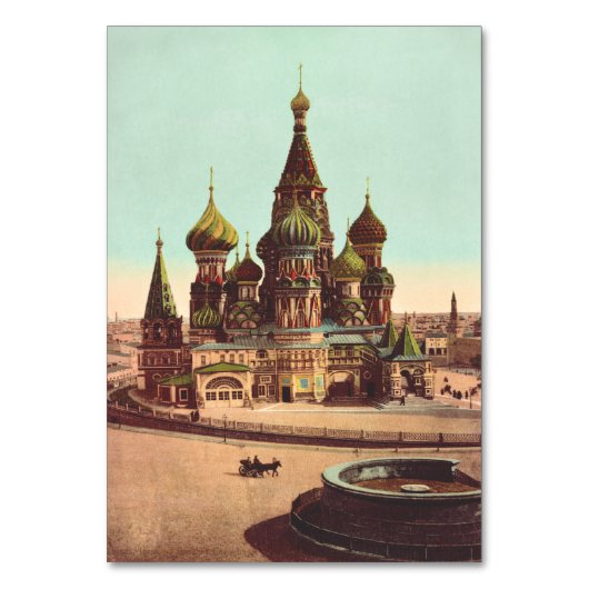 Kirche St. Basil, Roter Platz Moskau Tischnummer (Vorderseite)