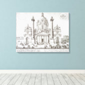 Kirche St. Charles Borromeo (1538-84), Wien, Leinwanddruck (Insitu (Holzboden))