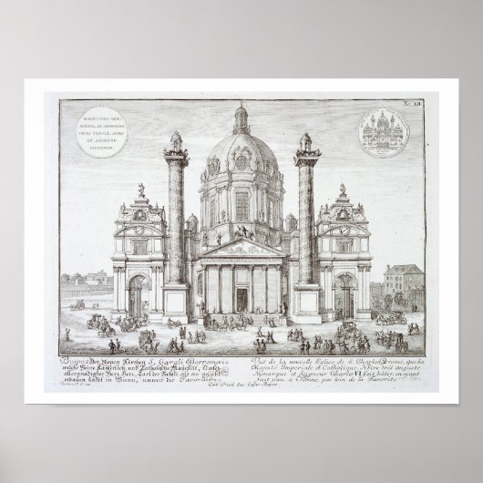 Kirche St. Charles Borromeo (1538-84), Wien, Poster (Vorne)