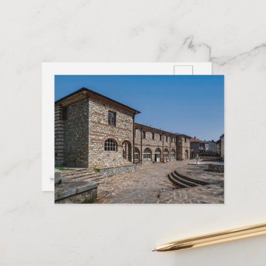 Kirche St. Dimitrija - Bitola, Mazedonien Postkarte (Vorderseite/Rückseite Beispiel)