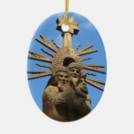 Kirche St. George Statue, Vilkija, LITAUEN Keramik Ornament