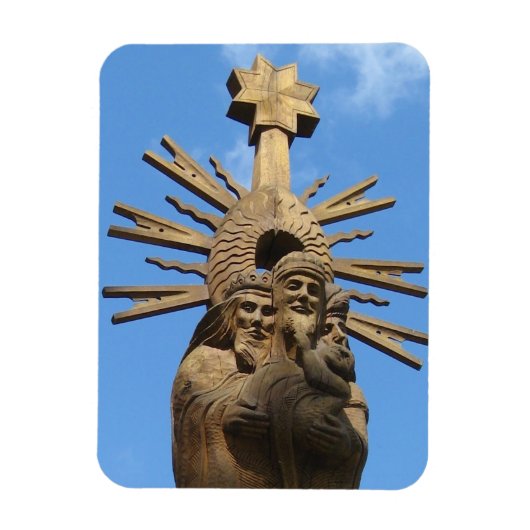 Kirche St. George Statue, Vilkija, LITAUEN — Magnet (Vertikal)