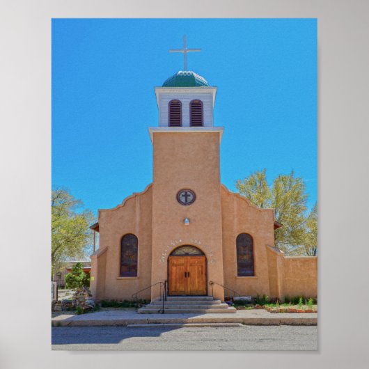 Kirche St. Joseph, Cerrillos, New Mexico Poster (Vorne)