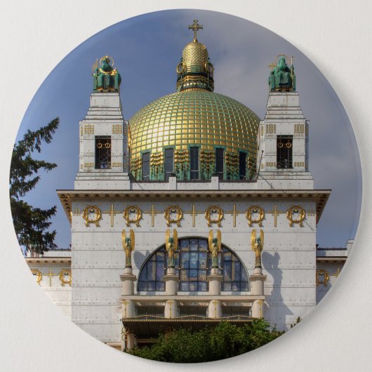 Kirche St. Leopold Wien Österreich Button (Vorderseite)