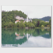 Kirche St Martin, Bled, Slowenien Geschenkpapier (Flach)