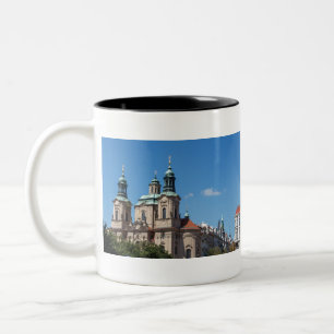 Kirche St. Nicolas in Prag Zweifarbige Tasse