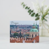 Kirche St. Nicolas und Dächer von Prag Postkarte (Stehend Vorderseite)