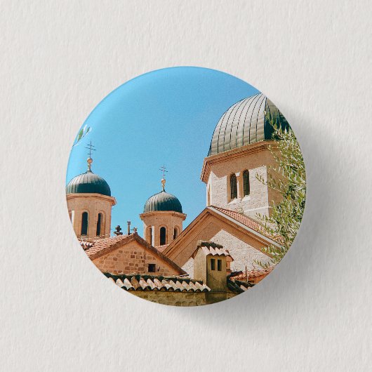 Kirche St. Nikolaus - Kotor - Montenegro Button (Vorderseite)