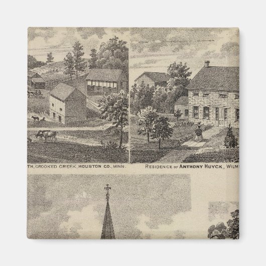 Kirche St. Peter, Caledonia, Minnesota Magnet (Vorne)