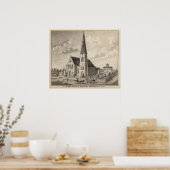 Kirche St. Peter und Kirchenresidenz Poster (Küche)