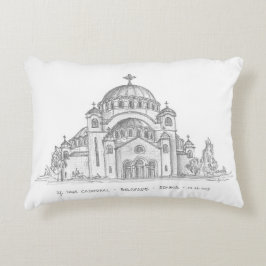 Kirche St. Sava, Belgrad, Serbien Dekokissen