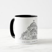 Kirche St. Sava, Belgrad, Serbien Tasse (Vorderseite Links)