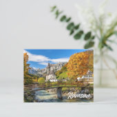 Kirche St. Sebastian, Ramsau, Deutschland Postkarte (Stehend Vorderseite)