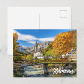 Kirche St. Sebastian, Ramsau, Deutschland Postkarte (Vorne/Hinten)