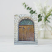 Kirche Tür Postkarte (Stehend Vorderseite)