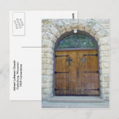 Kirche Tür Postkarte (Vorne/Hinten)
