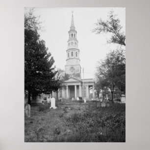 Kirche und Friedhof St. Philip Poster