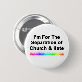 Kirche und Hass Button (Vorne & Hinten)