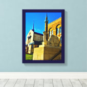 Kirche und Moschee Leinwanddruck (Insitu (Holzboden))