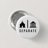 Kirche und Staat trennen Button (Vorne & Hinten)