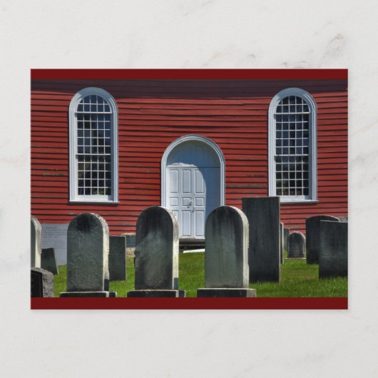 Kirche und Stein Postkarte (Vorderseite)