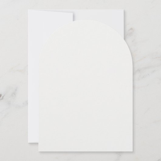 Kirche Venue Sketch Minimalistisch Arch Hochzeit Einladung (Rückseite)