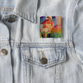 Kirche verziert mit Flaggen Button (Beispiel)