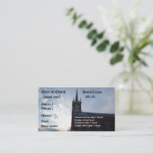 Kirche - Visitenkarteschablone Visitenkarte (Stehend Vorderseite)