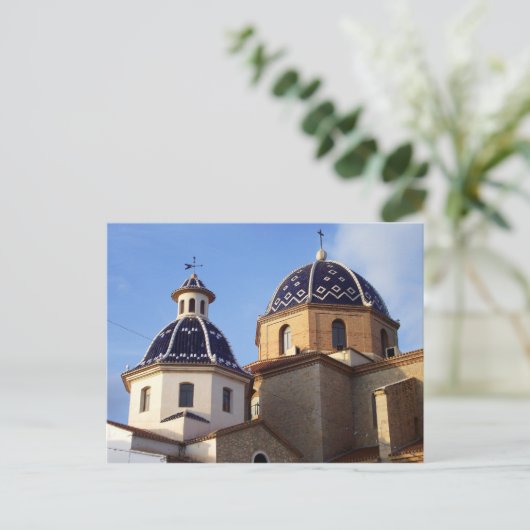 Kirche von Altea Postkarte (Stehend Vorderseite)